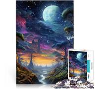 Puzzle de 2000 pièces pour Adolescents Beau Ciel Nocturne Fabriqué en Carton pour Les 14 Ans et Plus Jeux éducatifs à Faire soi-même Car C'est Un pour Toute la Famille。Taille:70x100cm