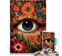 Puzzle de 2000 pièces pour Adolescents Fleurs psychédéliques pour Les Yeux Fabriqué en Carton pour Les 14 Ans et Plus Jouets éducatifs et d'apprentissage Jeux familiaux Jeux Jouets Cadeaux。