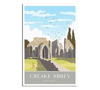 Puzzle de 2000 pièces pour Adultes, Abbaye de Creeke, Norfolk du Nord. Puzzle Classique et éducatif de 2000 pièces, Magnifique Puzzle décoratif de 100 x 70 cm.