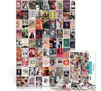 Puzzle de 2000 pièces pour Adultes Affiche de Couture de Fille rétro Jouets éducatifs Renforcer l'amour Entre Les Couples 70x100cm