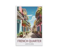 Puzzle de 2000 pièces pour Adultes, Affiches du Quartier français de Louisiane, Puzzle de 2000 pièces pour Adultes, Jeu de Puzzle Stimulant 100x70cm