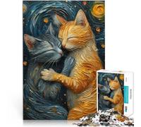 Puzzle de 2000 pièces pour Adultes Aimer Les Chats Jouets éducatifs d'apprentissage Décoration d'intérieur et Cadeaux Uniques 70x100cm