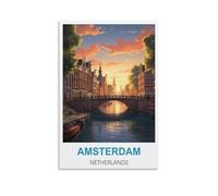 Puzzle de 2000 pièces pour Adultes, Amsterdam, Pays-Bas, Puzzle en Papier recy e 2000 pièces - Jeu Familial Amusant et Stimulant, Excellente idée Cadeau, 100 x 70 cm