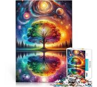 Puzzle de 2000 pièces pour Adultes Arbre de l'esprit Fabriqué en Carton pour Les 14 Ans et Plus Jouets de décoration pour la Maison Cadeau Amusant。Taille：70x100cm/27.5x39.3pouce