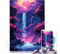 Puzzle de 2000 pièces pour Adultes Cascade Japonaise Jeux éducatifs Décoration d'intérieur Décoration d'intérieur 70x100cm