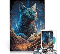 Puzzle de 2000 pièces pour Adultes Chat Mystique de Savannah Jouet éducatif intellectuel décompressant Une œuvre d'art 70x100cm