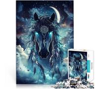 Puzzle de 2000 pièces pour Adultes Cheval sacré Fabriqué en Carton pour Les 14 Ans et Plus Difficile et Stimulant Décorations et Cadeaux Uniques pour la Maison。Taille:70x100cm/27.5x39.3pouce