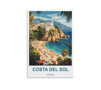 Puzzle de 2000 pièces pour Adultes, Costa Del Sol, Espagne. Puzzle Stimulant et Difficile, idéal pour la décoration familiale. Dimensions : 70 x 100 cm.
