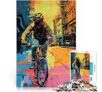 Puzzle de 2000 pièces pour Adultes Cyclisme Art du Sport Cycliste Coupe de précision Convient pour la décoration de Bureau 70x100cm