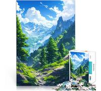 Puzzle de 2000 pièces pour Adultes des Sommets majestueux Entraînez Votre Cerveau et Vos Mains Cadeau Amusant 70x100cm