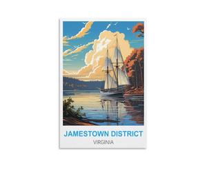 Puzzle de 2000 pièces pour Adultes - District de Jamestown, Virginie - Puzzle en Papier recyclé - 2000 pièces - Jeu Familial Amusant et Stimulant - Idée 70 x 100 cm