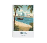 Puzzle de 2000 pièces pour Adultes, Doha, Qatar. Puzzle Impossible de 2000 pièces pour Adultes, Jeu éducatif, 100 x 70 cm.