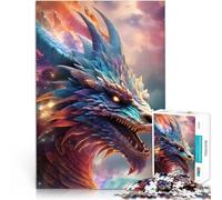 Puzzle de 2000 pièces pour Adultes Dragon Cosmique Séjour Anti-Stress pour Tuer Le Temps Liste de souhaits avec Le Père Noël 70x100cm