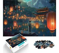 Puzzle de 2000 pièces pour Adultes Fête des Lanternes 2 Séjour Anti-Stress pour Tuer Le Temps Super Cadeau 70x100cm