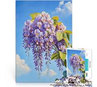 Puzzle de 2000 pièces pour Adultes Floraison de glycine Défi Difficile pour soulager Le Stress Décoration Parfaite 70x100cm