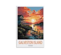 Puzzle de 2000 pièces pour Adultes - Île de Galveston, Texas - Jeu éducatif - Décoration intérieure - 70 x 100 cm