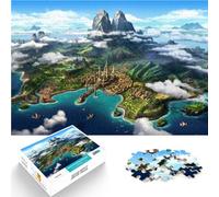 Puzzle de 2000 pièces pour Adultes Île inconnue Réduction du Stress intéressante Chaque pièce est Unique - Jeu Familial Stimulant et Amusant 70x100cm