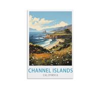 Puzzle de 2000 pièces pour Adultes - Îles Anglo-Normandes et Californie - Puzzle en Papier de 2000 pièces - Jeu de décompression pour Adultes - 70 x 100 cm