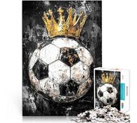 Puzzle de 2000 pièces pour Adultes Image vectorielle du Roi du Football Jeux Amusants Car C'est Un pour Toute la Famille 70x100cm