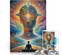 Puzzle de 2000 pièces pour Adultes “L'œil de l'esprit” Fait de Papier，pour Les 14 Ans et Plus Jeu de décoration d'intérieur Jouets Cadeaux de Jeux stimulants。Taille：70x100cm/27.5x39.3pouce