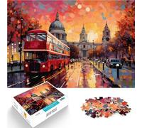 Puzzle de 2000 pièces pour Adultes “ Londres au Coucher du Soleil” Fait de Papier,Convient aux 14 Ans et Plus Jeux éducatifs pour Adultes et Adolescents Cadeaux d'anniversaire de Noël。Taille:70x100cm