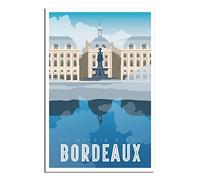 Puzzle de 2000 pièces pour Adultes, Miroir d'eau de Bordeaux, France. Puzzle de 2000 pièces à Peindre, Puzzle Stimulant à réaliser soi-même, 100 x 70 cm.