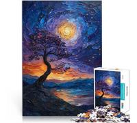 Puzzle de 2000 pièces pour Adultes Nuit étoilée spirituelle Compétition de Vitesse Manuelle Jeu de défi Unique 70x100cm