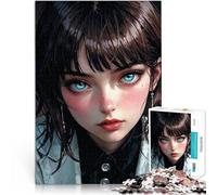 Puzzle de 2000 pièces pour Adultes Portrait de Fille animée Jouets Jeux éducatifs Soulagement du Stress Œuvre d'art 70x100cm