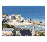 Puzzle de 2000 pièces pour Adultes, Puzzle de la Ville côtière de St Ives dans Le Cornwall au Royaume-Uni, Paysage de Plage, Port et Architecture Traditionnelle