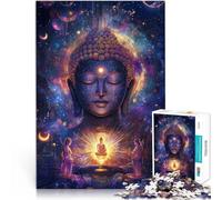 Puzzle de 2000 pièces pour Adultes Statue de Bouddha sacré Fabriqué en Carton pour Les 14 Ans et Plus Jeu intellectuel Jeu éducatif pour Anniversaire et Noël。Taille:70x100cm/27.5x39.3pouce