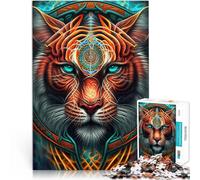 Puzzle de 2000 pièces pour Adultes Tigre Merveilleux Fabriqué en Carton pour Les 14 Ans et Plus Difficile à réaliser mais Amusant et Humoristique Superbe Cadeau。Taille：70x100cm/27.5x39.3pouce