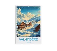 Puzzle de 2000 pièces pour Adultes, Val d'Isère, France. Puzzle de 2000 pièces à Peindre, Puzzle Stimulant à réaliser soi-même, 100 x 70 cm.