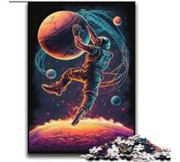 Puzzle de 2000 pièces représentant des astronautes Jouant au Basket-Ball pour Adolescents, Interaction Parent-Enfant intéressante pour réduire Le Stress (70x100cm)