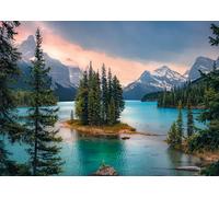 Puzzle de 2000 pièces représentant Le lac Maligne, Un emblème du Canada, pour Adultes et Enfants à partir de 12 Ans [Exclusivité Amazon] 70 x 10 cm