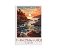 Puzzle de 2000 pièces représentant Le Parc d'État de Franconia Notch : Un Jeu Stimulant et Impossible à réaliser, idéal pour décorer Une Maison ou Une Famille (70 x 100 cm).