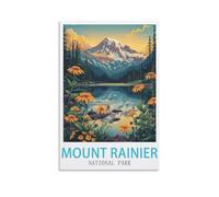 Puzzle de 2000 pièces représentant Le Parc National du Mont Rainier : Un Jeu Stimulant et Impossible à réaliser, idéal pour décorer Une Maison ou Une Famille (70 x 100 cm).