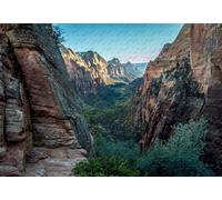 Puzzle de 2000 pièces représentant Le Sentier Angels Landing du Parc National de Zion. Puzzle Fait Main, Niveau Difficile, idéal pour développer l'intelligence. 100 x 70 cm.