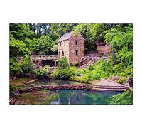 Puzzle de 2000 pièces représentant Le Vieux Moulin de North Little Rock, Arkansas (États-Unis), 100 x 70 cm. Un Souvenir de Voyage idéal.