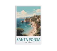 Puzzle de 2000 pièces, Santa Ponsa, Majorque, Venise, Affiches. Puzzle en Papier de 2000 pièces, Jouet éducatif pour Adultes et Enfants, Jeu de détente Familial, 100 x 70 cm.