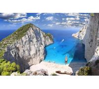 Puzzle de 2000 pièces sur Le thème des paysages, Divertissement créatif, Puzzle Classique pour Adultes et Enfants dès 6 Ans, Amis, retrouvailles, Plage, rochers… 70 x 100 cm