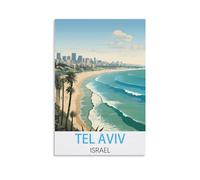 Puzzle de 2000 pièces, Tel Aviv, Israël. Puzzle Classique pour Enfants, Puzzle Stimulant et Difficile pour Adultes et Adolescents, 100 x 70 cm.