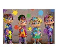 Puzzle de 24 Pièces Thème Alvin et les Chipmunks de la Collèction Giant Floor Ravensburger Multicolore Multicolore G