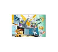 Puzzle de 24 Pièces Thème Tom et Jerry de la Collèction Giant Floor Multicolore