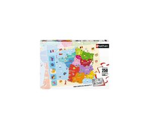 Puzzle de 250 pièces : Explorez la carte de France et ses régions