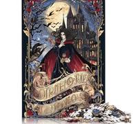 Puzzle de 300 pièces « Chroniques des Vampires : Légendes au Clair de Lune », Puzzle carré créatif en Bois pour Adultes, Cadeau de Noël, 300 pièces (40 x 28 cm)