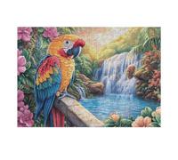 Puzzle De 300 Pièces pour Adultes Martin-pêcheur pêchant Un Poisson 300 PCS 40x28cm Puzzle Collectionnable pour Amateurs Qualité Premium Durable Impression Vive Non Décolorable