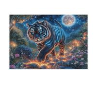Puzzle De 300 Pièces pour Adultes Univers au Clair de Lune 300 PCS 40x28cm Impression Vive Non Décolorable Art Mural Encadrable Idéal pour Salon Chambre À Coucher