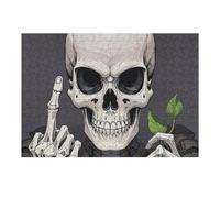 Puzzle de 300 pièces - Squelette humain - Puzzle personnalisé en bois pour adultes - Puzzle photo - Décoration murale à suspendre pour anniversaire, mariage, Saint-Valentin, anniversaire de mariage