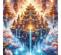 Puzzle de 35 Pièces pour Adultes Architecture Fantastique, Divertissement Créatif, Fun, Puzzle Adulte 35 pièces, DIY Puzzles Stimulant Parfait pour Les soirées de Jeu, Taille Finie:30x30cm