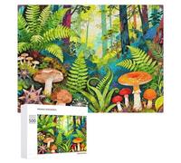 Puzzle de 500 pièces Champignons étoiles de mer Puzzle en Bois éducatifs Jeux Jouets 0 Puzzle pour Adultes,Adolescent Enfant